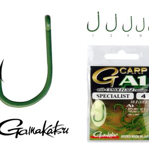 Gamakatsu A1 Carp Green Specialist horog