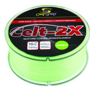 Carp Spirit Celt-2X Hi-Viz Green monofil zsinór